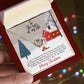 Intelocking Hearts Necklace - Romantic Christmas gift to wife, fiancée, girlfriend, life partner