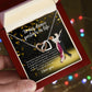 To My Dance Partner in Life - Interlocking Hearts - Sparkling Necklace for Wife Girlfriend Friend