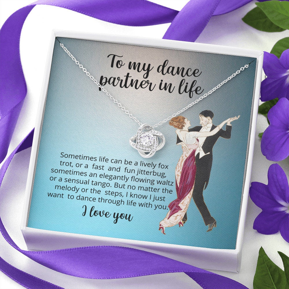 Love Knot Necklace To My Dance Partner In Life